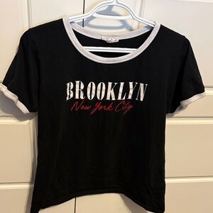 Urban Planet Black Tee with Brooklyn Graphic